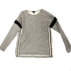 (4 for $25 DEAL!) J Crew  Cotton Zippered Stripe Pullover S
